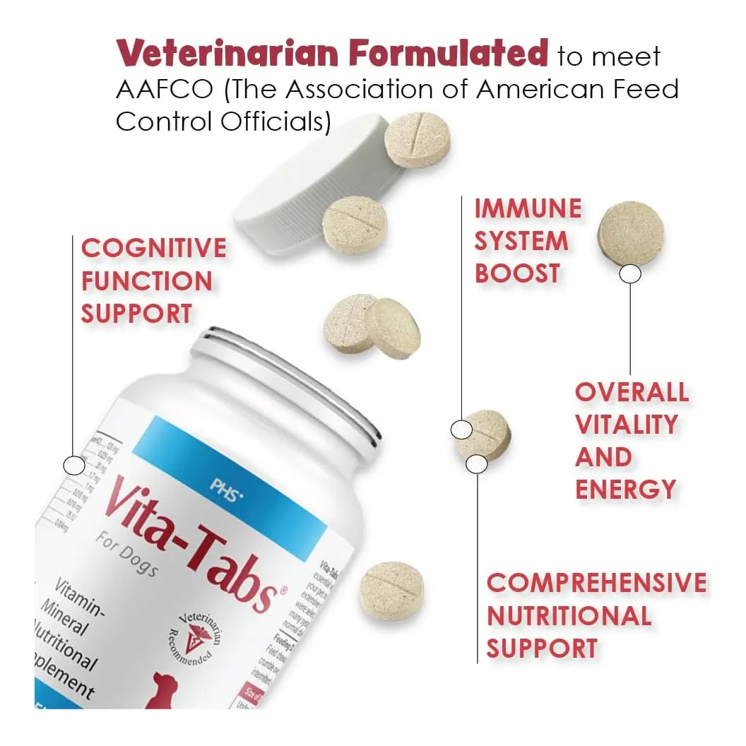 Vitaminas Esenciales Para Perros Con Sabor A Hígado 60 Tabletas Masticables