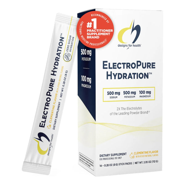 ElectroPure Polvo De Electrolitos Sabor Clementina Sin Azúcar Hidrata Y Recupera