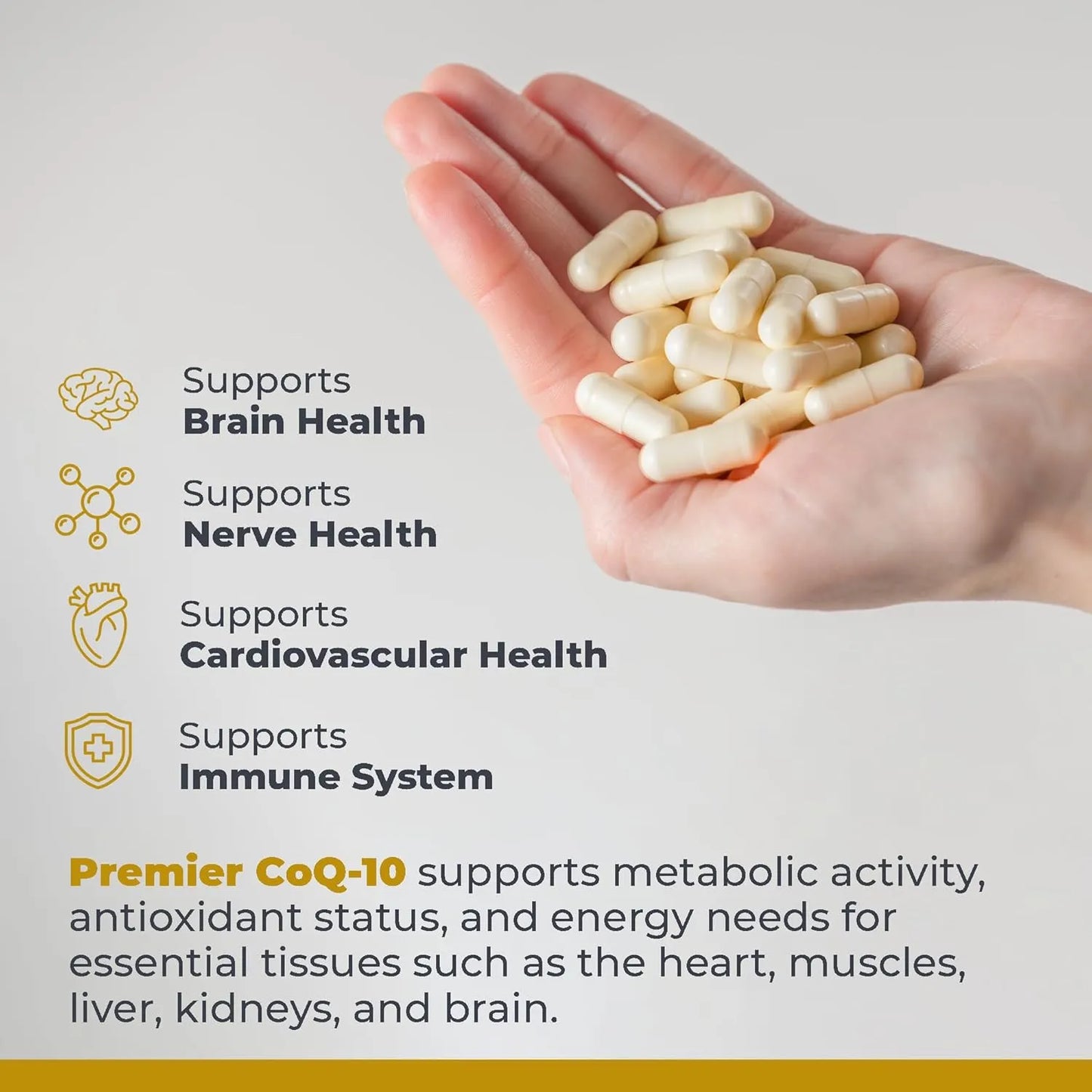 Coq10 Fermentada 100 Mg 50 Capsulas Soporte Cardiovascular Vegano