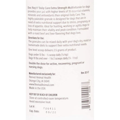 Multivitaminico Diario Con Minerales Para Perros Gránulos 14.11 Oz Energía Y Salud