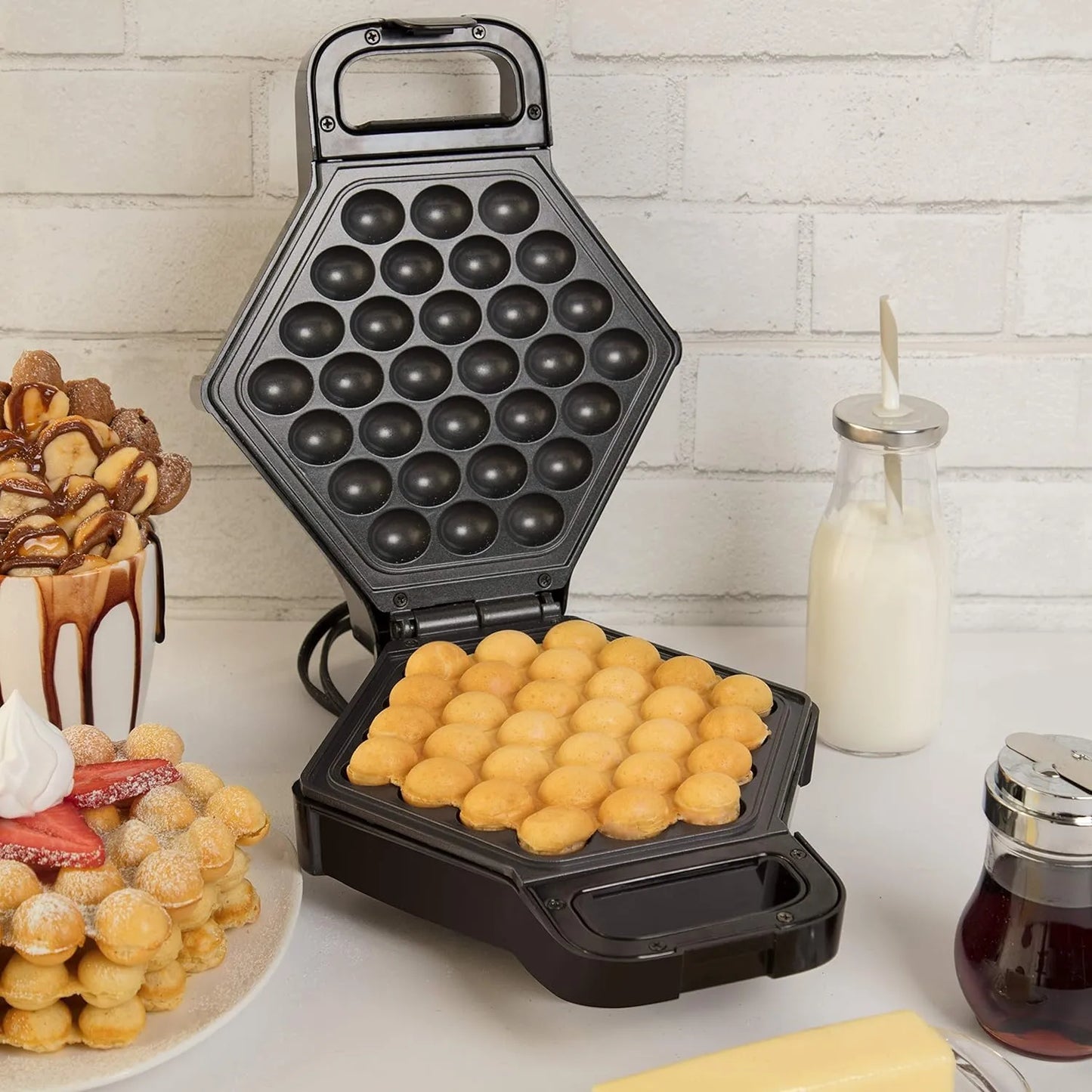 Waflera De Burbujas CucinaPro Antiadherente Premium Cocina Facil Y Divertida