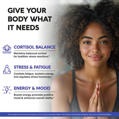 Suplemento De Cortisol Natural Para Mujeres Equilibrio Hormonal Con Ashwagandha Y Vitaminas