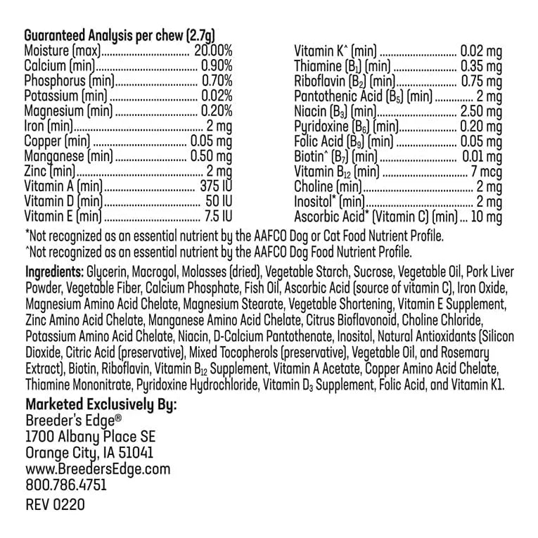 Multivitamínico Femenino Para Gatos Y Perros Pequeños 90 Tab Salud Y Energía