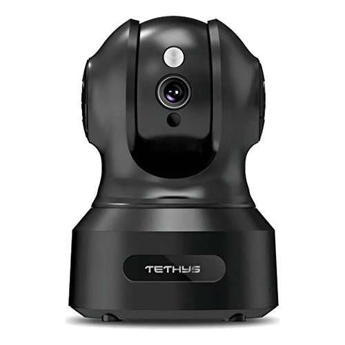 Camara De Seguridad Tethys 1080p Indoor Con Vision Nocturna Y Almacenamiento En La Nube