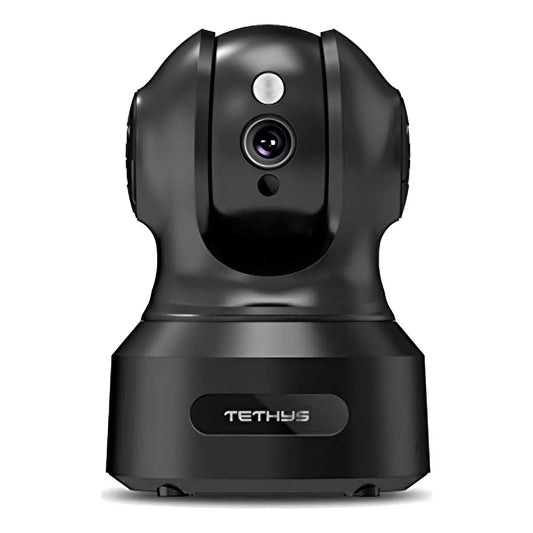 Camara De Seguridad Tethys 1080p Indoor Con Vision Nocturna Y Almacenamiento En La Nube