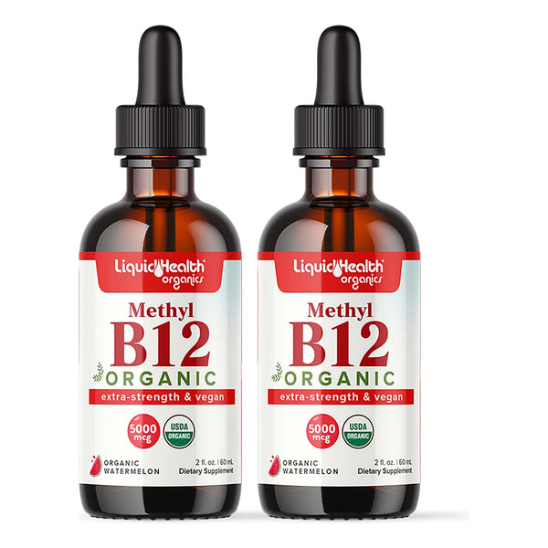 Gotas Líquidas Orgánicas Metilcobalamina 5000 Mcg Con Jugo De Cereza Ácida Energía Y Enfoque