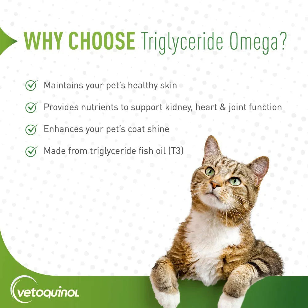 Cápsulas Omega Triglicéridos Para Perros Raza Media 30-60 Libras 60 Unidades