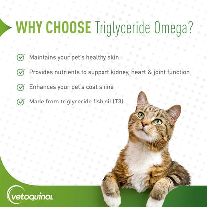 Cápsulas Omega Triglicéridos Para Perros Raza Media 30-60 Libras 60 Unidades