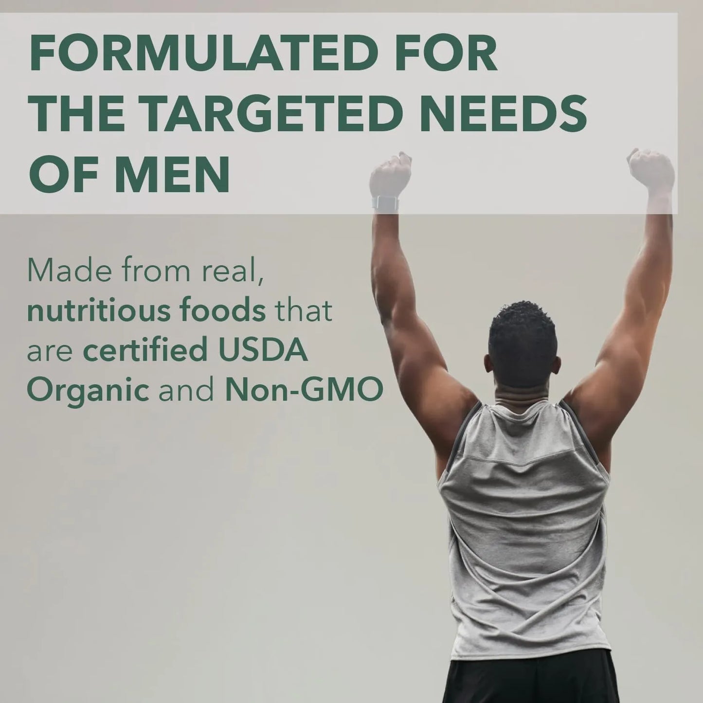 Multivitaminico Organico Diario Para Hombres Energia Salud Corazon 60 Tabletas