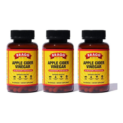 Cápsulas De Vinagre De Sidra De Manzana Bragg Con Vitamina D3 Y Zinc 750 Mg