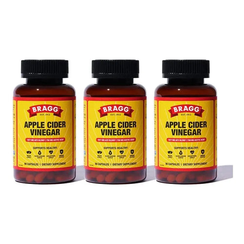 Cápsulas De Vinagre De Sidra De Manzana Bragg Con Vitamina D3 Y Zinc 750 Mg
