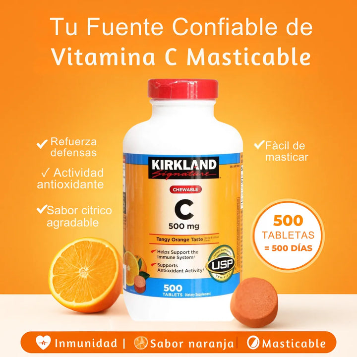 Vitamina C 500 Mg Kirkland - Un - Imagen 2