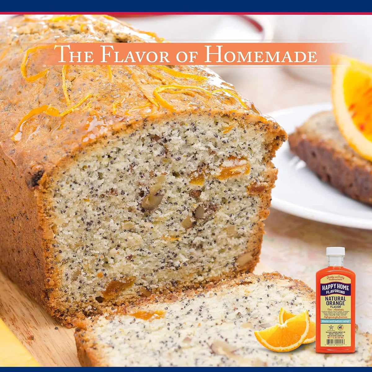 Happy Home Sabor Natural De Naranja Sin Alcohol 7 Onzas Para Cocinar Y Hornear