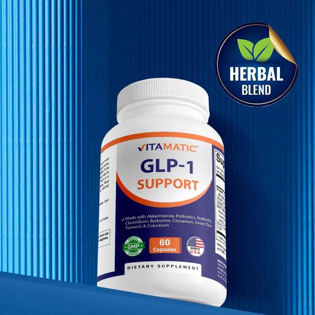 GLP 1 Support Suplemento Para Hombres Y Mujeres 60 Capsulas Con Akkermansia Probióticos Y Berberina