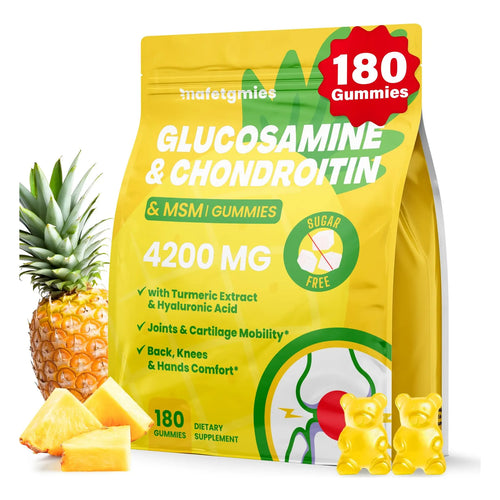 Gomitas De Condroitina Y Glucosamina 180 Unidades Sabor Piña