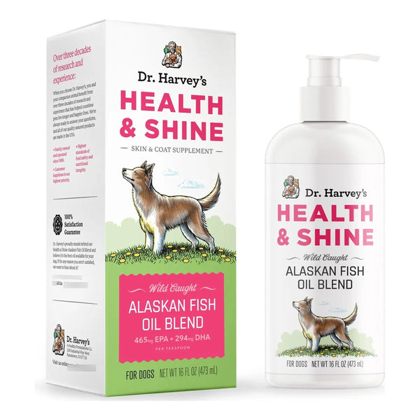 Aceite De Salmon Y Krill Para Perros Dr Harveys Health Shine 16 Oz
