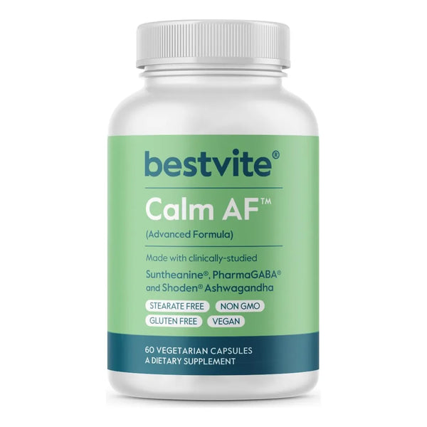 Capsulas Calm AF 60 Unidades Formula Avanzada Shoden Ashwagandha Suntheanine PharmaGABA