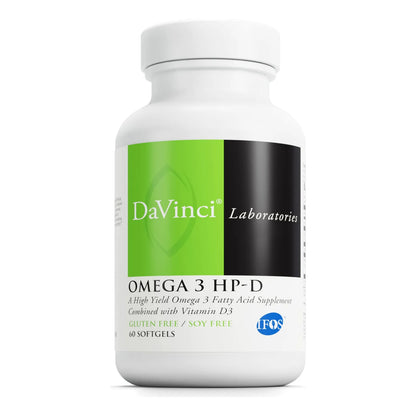 Omega 3 HP-D Con Vitamina D3 60 Cápsulas Blandas Suplemento Cardiovascular E Inmunológico