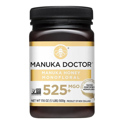 Miel De Manuka Monofloral Cruda MGO 525+ 500g Pura De Nueva Zelanda