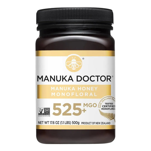 Miel De Manuka Monofloral Cruda MGO 525+ 500g Pura De Nueva Zelanda