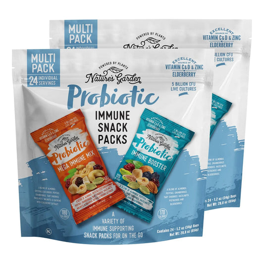 Paquete De Bocadillos Probióticos Inmunes Natures Garden 2 Unidades 816g