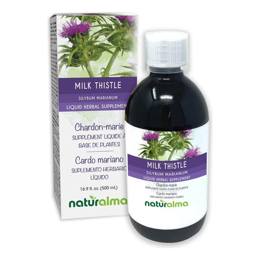 Tintura De Cardo Mariano Naturalma Extracto Líquido Sin Alcohol 16.9 Onzas Vegano