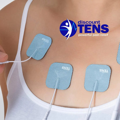 Electrodos Masajeadores Healthmateforever 2x2 Pulgadas Alivio Muscular Duradero