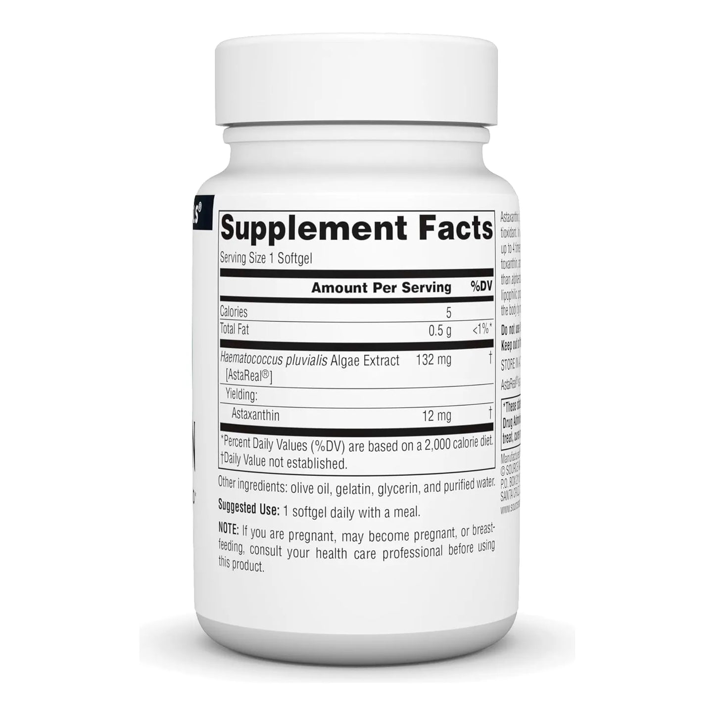 Astaxantina Antioxidante 12 Mg 60 Capsulas Source Naturals Proteccion Celular