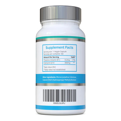 Coenzima Q10 300mg 60 Capsulas Forma Trans Fermentada Naturalmente Superior