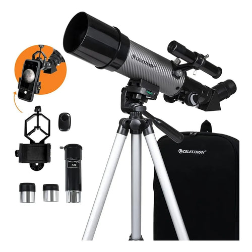 Telescopio Portatil Celestron Travel Scope 60 Dx Refractor Ideal Para Principiantes Y Aventureros