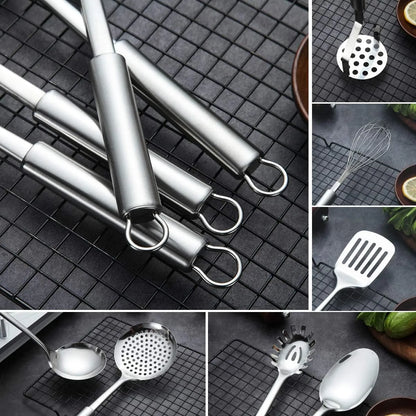 Juego De Utensilios De Cocina Berglander 8 Piezas Acero Inoxidable Con Soporte