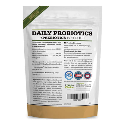 Masticables Probióticos Para Perros Con Prebióticos Salud Intestinal Y Digestión