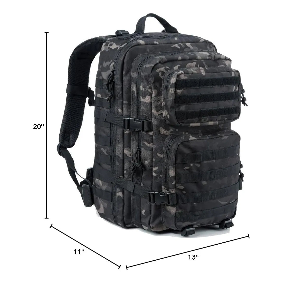 Reebow Gear Mochila Táctica Militar Grande Resistente Al Agua 40 Litros Sistema Molle