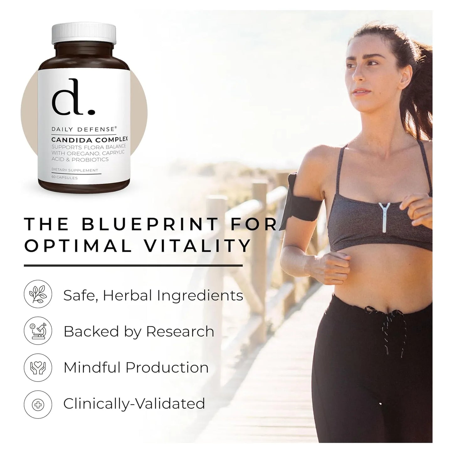 Candida Complex 60 Capsulas Apoyo Intestinal Flora Equilibrada Con Probióticos