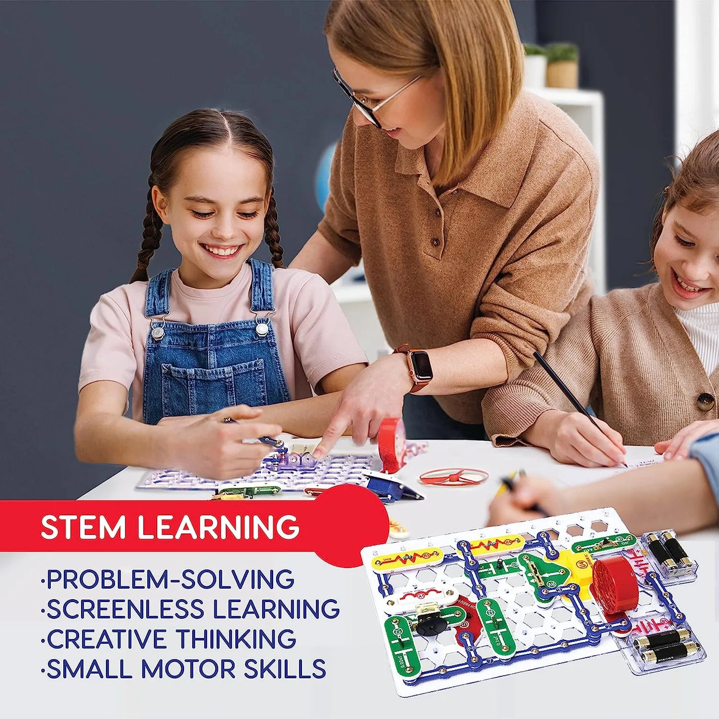 Kit Componentes Electronicos Sc 300 Proyectos Educativos Seguros Divertidos