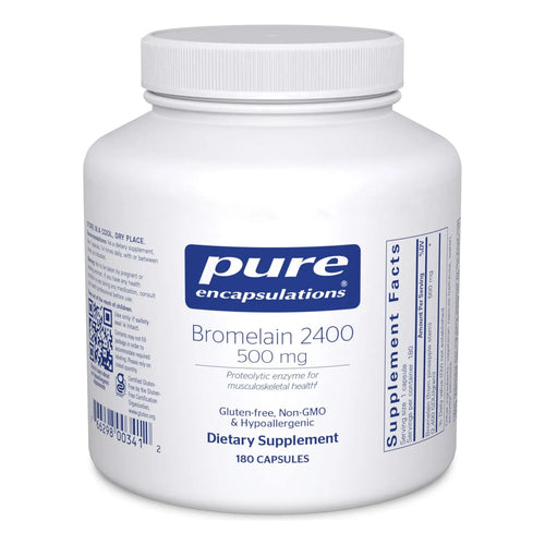 Bromelina 2400 Mg Pure Encapsulations Apoyo Digestivo Y Articular 180 Capsulas
