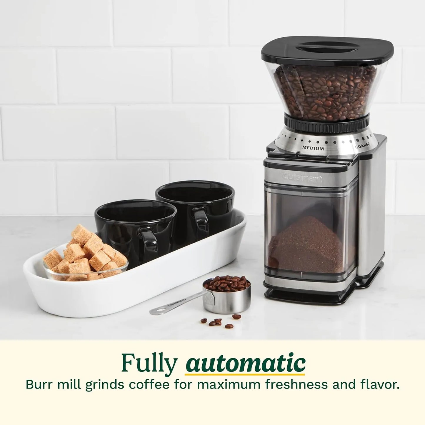 Molinillo Automático Cuisinart DBM8AMZ Supreme Grind Acero Inoxidable 18 Niveles Molienda
