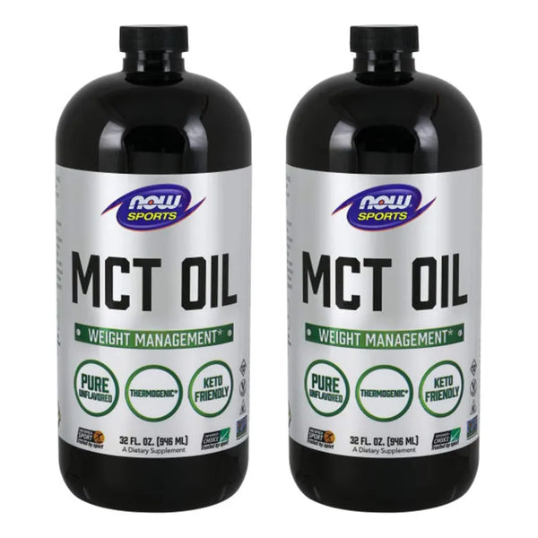 Aceite MCT Now Foods Puro De Coco 946 Ml Pack X 2 Energia Instantanea Keto Friendly