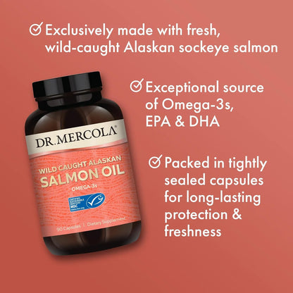 Aceite De Salmón Salvaje De Alaska 90 Cápsulas Omega 3 Apoyo Cognitivo Y Cardiovascular