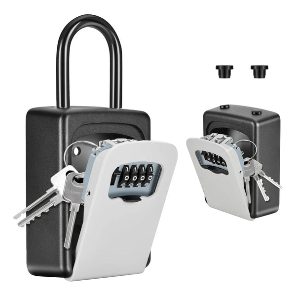 Caja De Bloqueo De Llaves 5 Llaves Resistente Al Clima Con Codigo 4 Digitos A Prueba De Agua