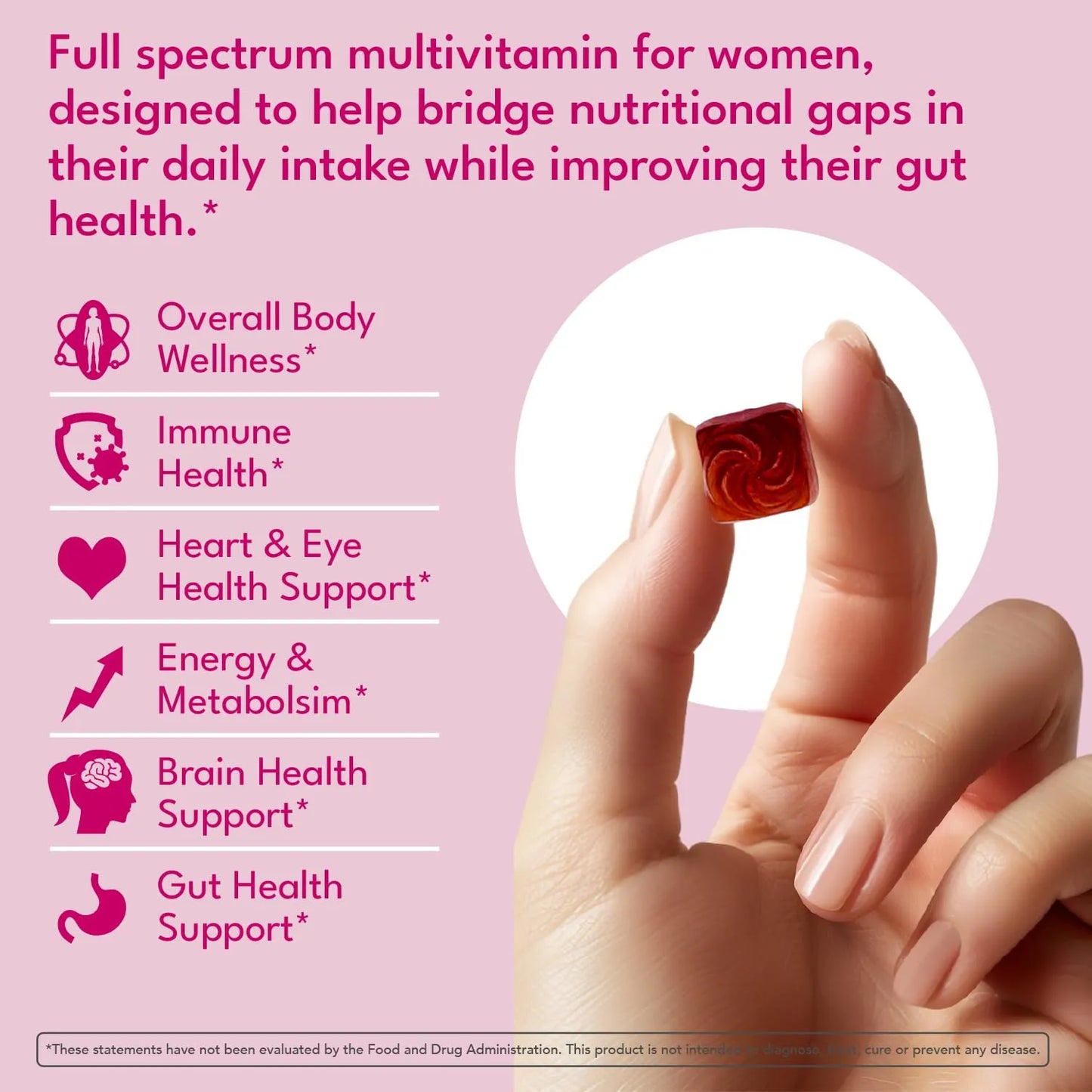 Gomitas Multivitamínicas Halal Para Mujer Con Probióticos Y Prebióticos Veganas