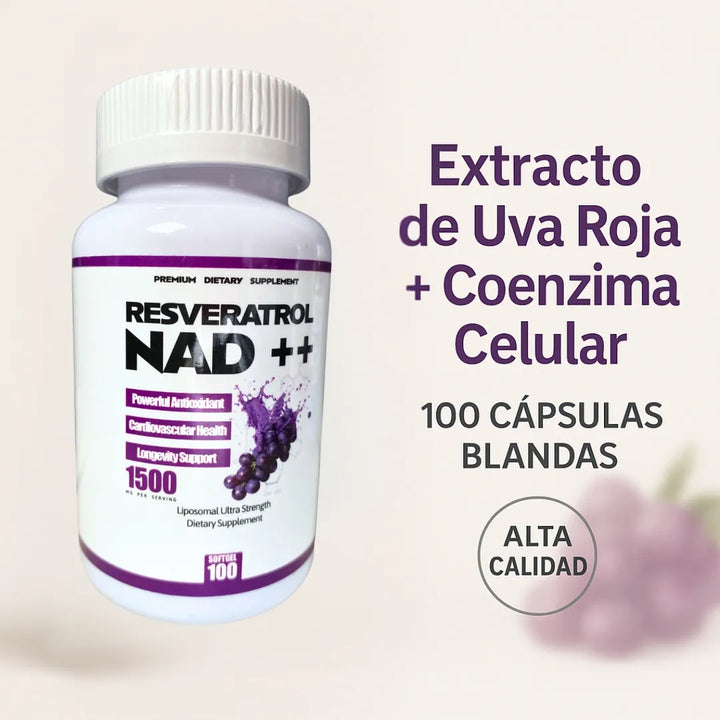 Extracto De Uva Roja Coenzima Celular 100 Cápsulas - Imagen 2