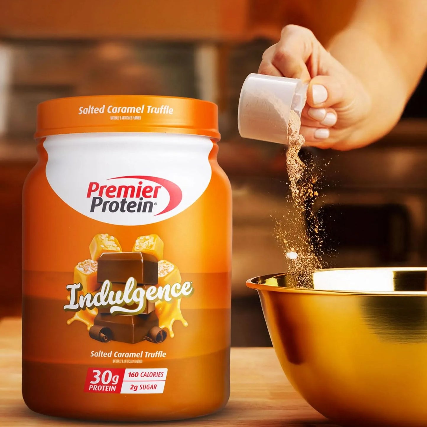 Proteína En Polvo Sabor Trufa De Caramelo Salada 30 Gramos Postre Fitness