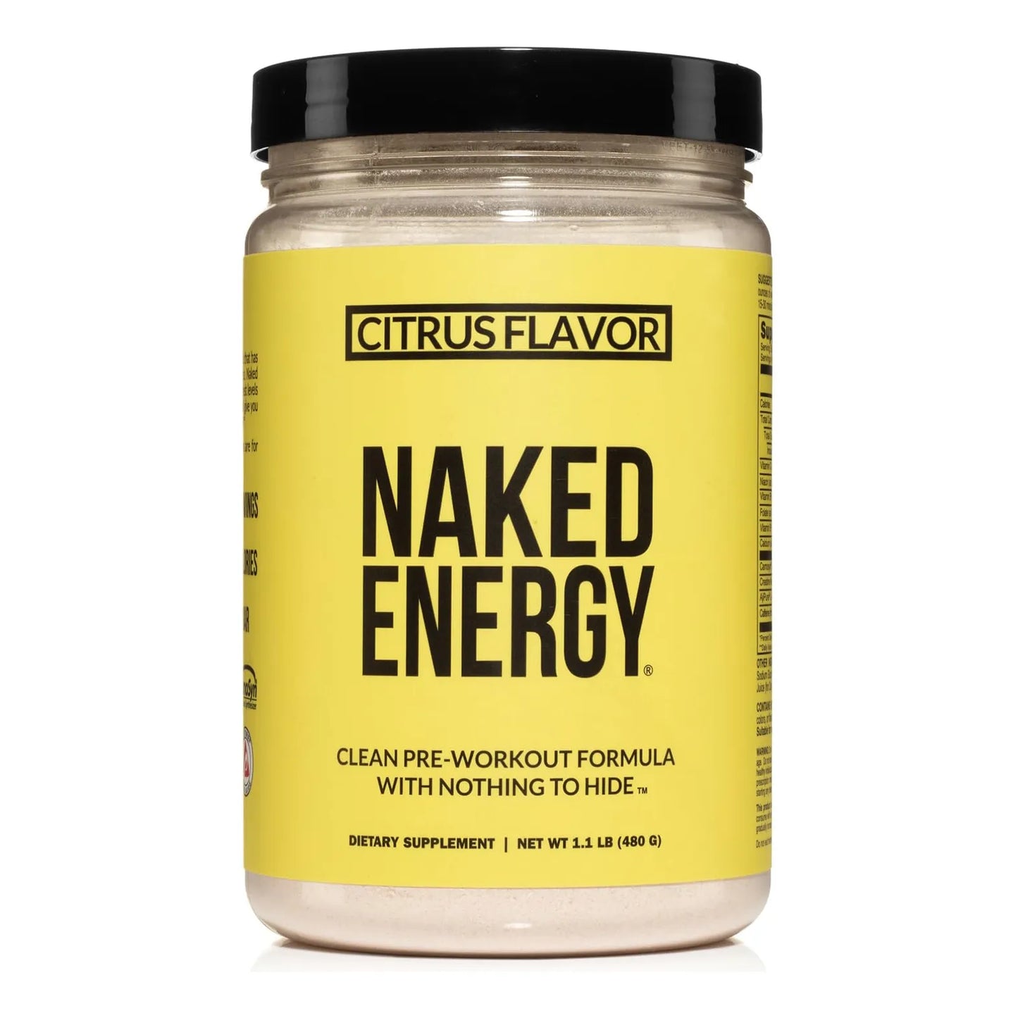 Naked Citrus Naked Energy Preentrenamiento Cítrico Vegano 30 Porciones Energía Natural