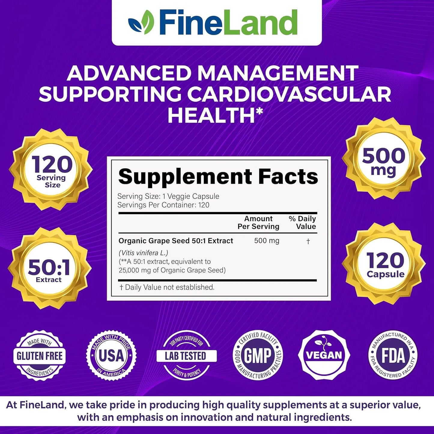 Extracto De Semilla De Uva 50 1 25000 Mg Antioxidante Apoyo Cardiaco E Inmunologico