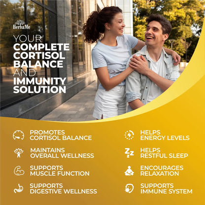 Suplemento Equilibrio Cortisol Inmunidad Ashwagandha Musgo Marino Magnesio