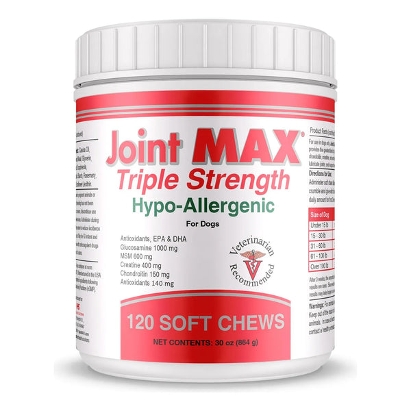 Masticables Hipoalergénicos Para Perros Con Glucosamina Condroitina Y MSM Triple Strength