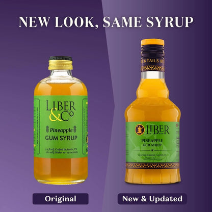 Jarabe De Goma De Piña 360 Ml Premium Para Cócteles Y Postres