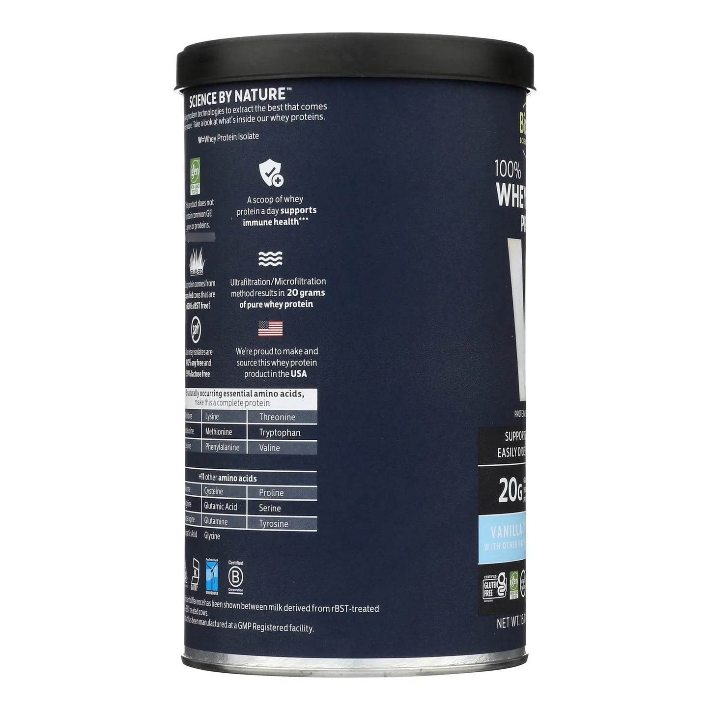 Proteina Whey 100 Aislada Vainilla 427g Calidad Premium Usa