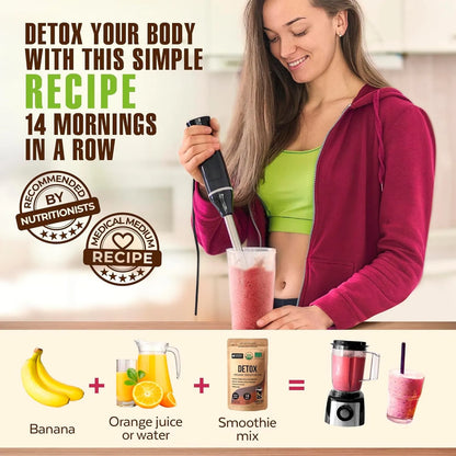 Batido Orgánico De Arándanos En Polvo Con Espirulina Superalimento Premium